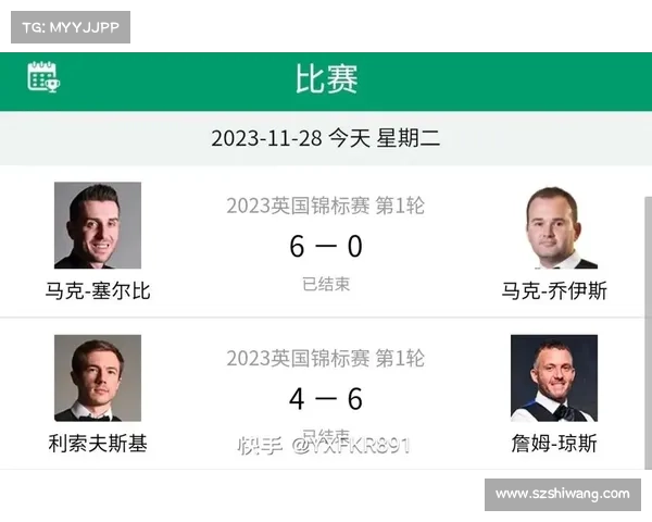 斯诺克全年赛事结果查询官网